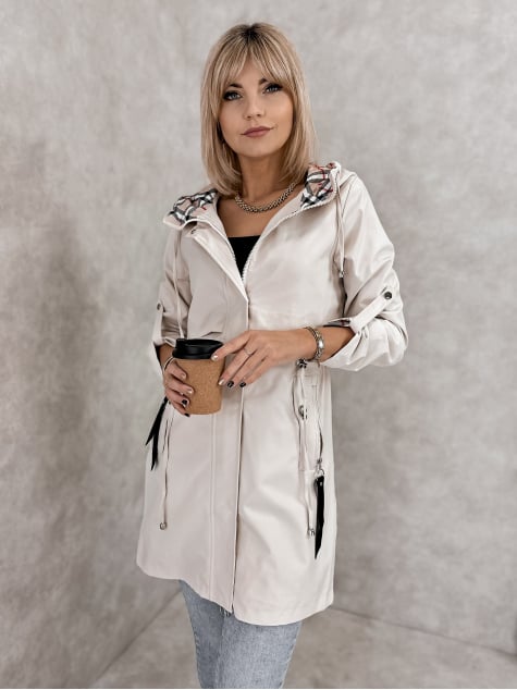 KURTKA RAYOVA BEŻOWA