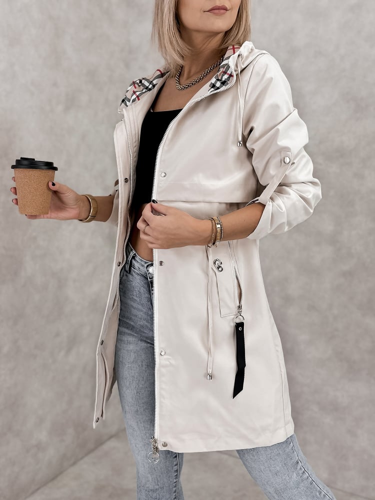 KURTKA RAYOVA BEŻOWA