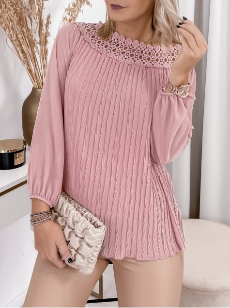 BLUZKA KEYLA JASNORÓŻOWA