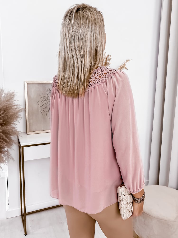 BLUZKA KEYLA JASNORÓŻOWA