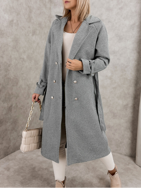 PŁASZCZ PEINA SZARY