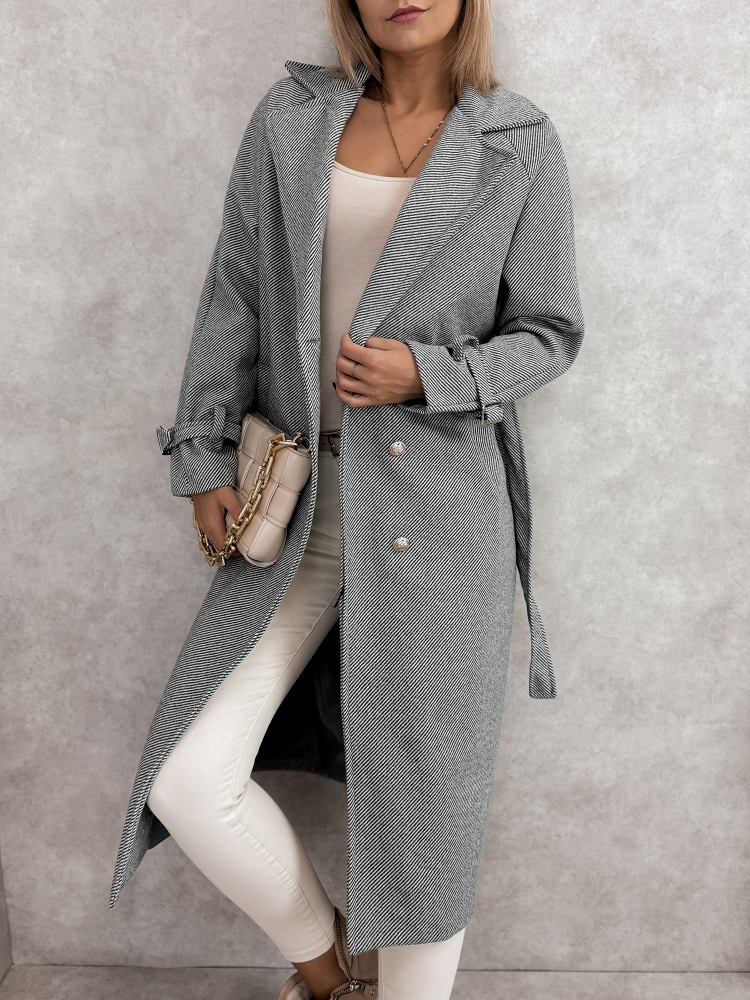 PŁASZCZ PEINA SZARY